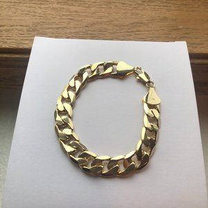 NEW 14KT 12MM STAMPED THICK 8" BRACELET!